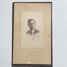 Antique Photo Handsome Man In Business Suit Portrait Early 1900’s picture