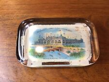 ANTIQUE 1893 COLUMBIAN Chicago Worlds Fair LIBBEY Cased Glass Paperweight COLOR picture