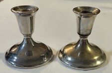 International Silver Co Vintage Plate Candle Holders Set Of 2 picture