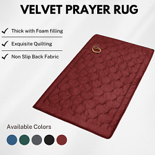 Muslim Prayer Rug Soft & Thick Velvet Rug For Praying Prayer Mat Ramadan Gift picture