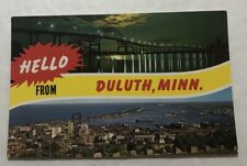 Hello From Duluth, Minnesota. Postcard (B2) picture
