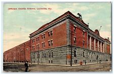 1914 Jefferson County Armory Exterior Building Louisville Kentucky KY Postcard picture