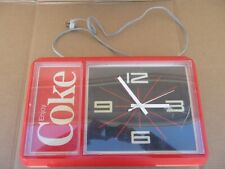 Vintage Enjoy Coca Cola Hanging Wall Clock Sign Advertisement  F picture