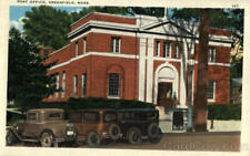 Greenfield,MA Post Office Franklin County Massachusetts Antique Postcard Vintage picture