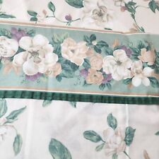 Vintage King Bed Flat Sheet 50/50 Vintage Glynda Turley Floral Flower Romance picture