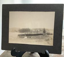 BEAUTIFUL IMAGE PHOTO - CDV Wooded Wood Beatrix Vintage Speed Boat Photograph picture