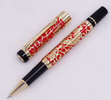 Jinhao 5000 Red Rollerball Pen, Dragon Texture Pattern Wriitng Gift Pen picture