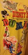 Disney Parks Yellow Classic Dumbo Movie Poster Adult Unisex T-shirt M L picture