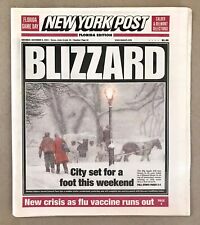 SCARCE: New York Post, Florida Edition (December 6, 2003) New York Blizzard, VG+ picture