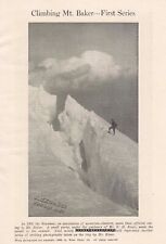 1907 Mazamas Climbing Mt Baker Pictorial Print Article – Cool Fred H. Kiser Pix picture