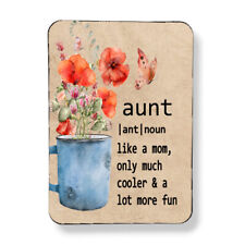 Special Aunt Gift Magnet Aunts Are Cooler & More Fun Sublimated Vivid Colors 3x4 picture