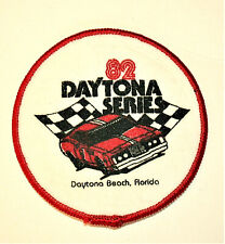 Vintage Daytona Series 1982 Nascar Stock Car Races Cloth Patch New NOS picture