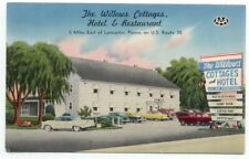 Lancaster PA The Willows Cottages Hotel & Restaurant Postcard Pennsylvania picture