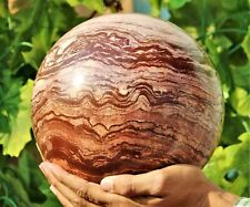 200mm Huge Brown Chocolate Jasper Crystal Healing Energy Stone Sphere Orb Globe picture