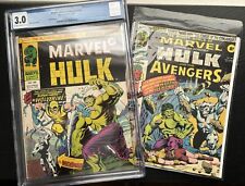 Incredible Hulk 181 UK Variant, 1st Full WOLVERINE Appear, MWM 198(CGC 3.0)+199 picture