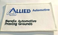 New Vtg Allied Bendix Automotive Embroidered Patch Proving Grounds Iron On picture