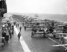 Flight Deck of the Royal navy aircraft carrier HMS Courageous 1921 Old Photo picture