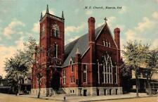MUNCIE, IN Indiana   METHODIST EPISCOPAL~ME CHURCH   c1910's Postcard picture