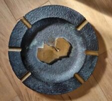 Huge Vintage Bronze Ashtray Zambia Northen Rhodesia Large Heavy picture