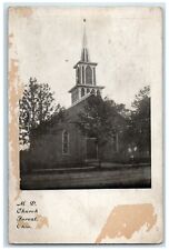 1909 Exterior View MP Church Building Forest Ohio OH Vintage Antique Postcard picture