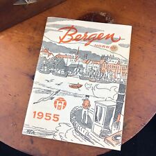 Vtg 1955 Bergen Norway History Travel Booklet Hetland Artist picture
