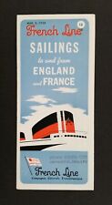 March 1953 French Line Cruise Ship Brochure ~ Compagnie Generale Transatlantique picture