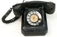 Antique Art Deco Stromberg Carlson Rotary Telephone Phone Desk Metal Base picture