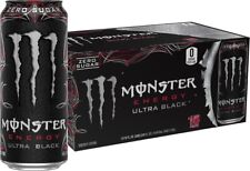 2 packMonster Energy Ultra Black, Sugar Free Energy Drink, 16 Ounce (Pack of 30) picture