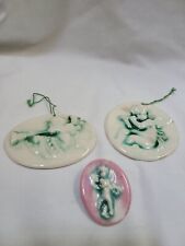 Vintage Marsha Dowshen Pottery Ornaments and Pin Signed picture
