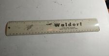 Vintage Focke's Waldorf Pork Sausage Advertising Metal Ruler picture