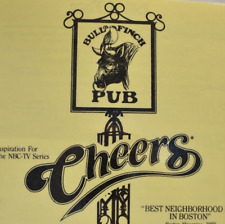 1980s Bull & Finch Cheers Restaurant Menu Hampshire House Bacon Hill Boston MA picture