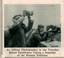 1915 A ROTOGRAVURE WWI OFFICIAL PHOTOGRAPHER BATTLEFIELD CAMERA picture