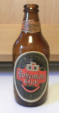 Vintage-Bohemian Club Lager Beer~ Stubby-12 Oz Brown Beer Bottle.- Chicago IL picture