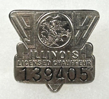 1941 ILLINOIS Chauffeur Badge #139405 picture