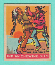 1933 R73 Goudey Indian Gum Card #180 Series of 312 FIGHT on the PRECIPICE - NICE picture