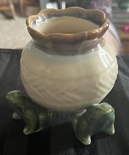 Vintage Ceramic 3 Frog Planter - Perfect for succulents picture