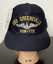 Vtg USS GREENEVILLE SSN-772 Submarine Navy USA Made Men’s Snapback Cap Hat New picture
