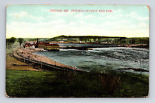 Pumping Station & Dam Bangor Maine ME Postcard picture