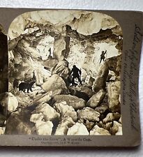 Wisconsin “Under the Snow” A Wayside Gem by E. W. Kelley Stereoview Photo Card picture