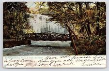 c1900s-1908~Minnehana Falls Park~ Minneapolis, Minnesota MN~Wood Bridge~Postcard picture