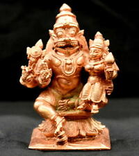 Laxmi Narsimha Idol / Lakshmi Narasimha Murti in Pure Solid Copper picture