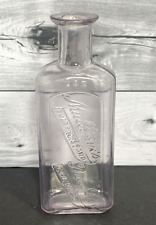 Antique Druggist Medicine Bottle Anaheim Ca. Mullinix's Amethyst Tint  4 3/8