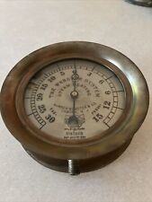 Antique The Webster System Steam Heating Gauge Star Brass Company 1892 picture