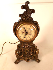 Antique United Clock Co, Brooklyn, Ornate Gilded Brass Clock Model #313 picture