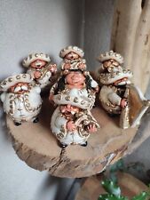 vintage seven Mexican figures Mariachi band fat friends deco collection  picture