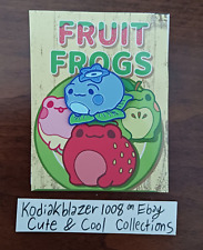 Blue Blueberry Frog Fruit Frogs Mystery Enamel Pin Whatever Company Cute picture