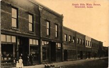SOUTH SIDE MAIN STREET VIEW picture postcard GRISWOLD IOWA IA picture