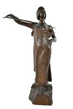 ALPHONSE EMMANUEL MONCEL 1897 DE PERRIN LA PORTEUSE D'EAU Barbedienne Bronze picture