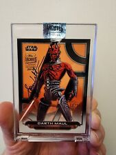 Darth Maul 2018 Topps Archives Signature Series On Card Auto Sam Witwer /23 picture