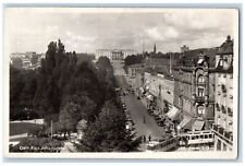 Oslo Norway Postcard Oslo Karl Johansgate Main Street 1937 RPPC Photo picture